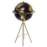 gm globe negro tierra oro h 79 cm