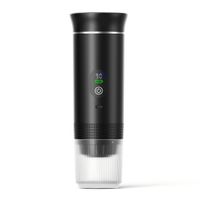 cafetera electrica portatil cafetera para automovil para viajes y campamentos cafetera que funciona con baterias compatible con cafe molido y capsulas color negro