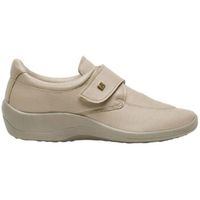 arcopedico zapatillas de senderismo mocasin velcro repovesi licra taupe para mujer