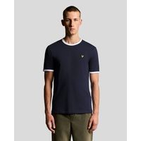 lyle  scott camiseta ts2201v ringer t-shirt-w403 dark navywhite para hombre