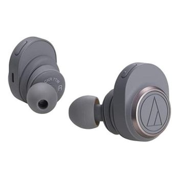 Auriculares Audio-Technica inalámbricos Bluetooth con micrófono integrados gris