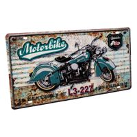 placa de metal multicolor
