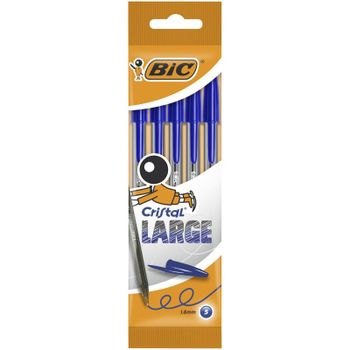 Bic Cristal Large Blister 5 Bolígrafos Azules