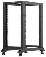 rack abierto lanberg or01-6022-b 22u 19 600kg acero autoinstalable negro 1000x600x1229mm