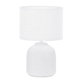 Lámpara de mesa larna blanco