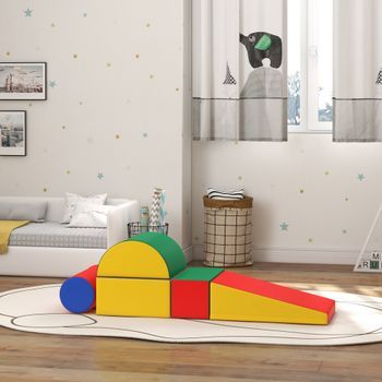 Juego De 5 Bloques De Espuma Para Niños Multicolor Homcom