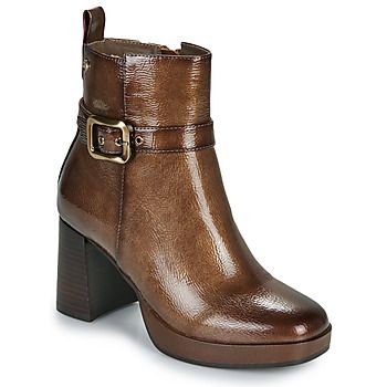 Carmela Botines 162533-TAUPE-PATENT para mujer