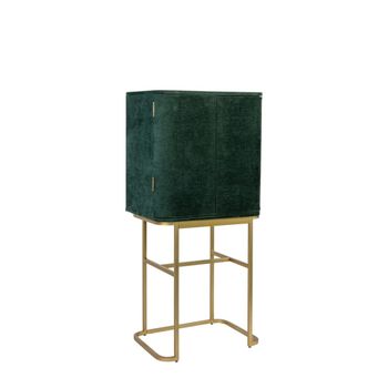 Cómoda de madera verde