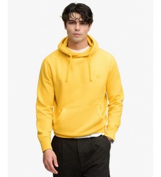 Superdry para hombre. M2014702A Sudadera con capucha Essential Logo amarillo (XL), Casual, Algodón