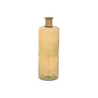 jarron cristal reciclado cuerda 25x25x75 amarillo