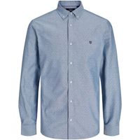 jack  jones camisa manga larga 12250009 jprblugreg dobby logo shirt ls cashmere blue para hombre