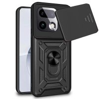 funda para movil cool hard ring plastico pc tpu aluminio negra para realme 16 pro plus 5g