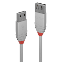 2m usb 20 a exten cable anthraline