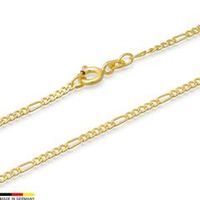 cadena figaro oro de 14 quilates 50cm