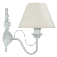 lampara de pared metal blanco pantalla blanco