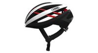 casco abus aventor blanco rojo