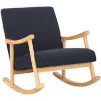 mecedora morelia en tela negro 92x67x82 cm clp