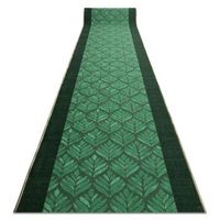 runner antideslizante lircie hojas verde chicle 110cm 110x290 cm
