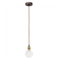 lampara de techo bulb marron