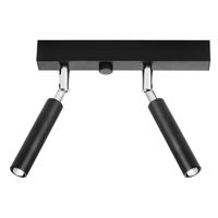 regleta koin negro 2 luces