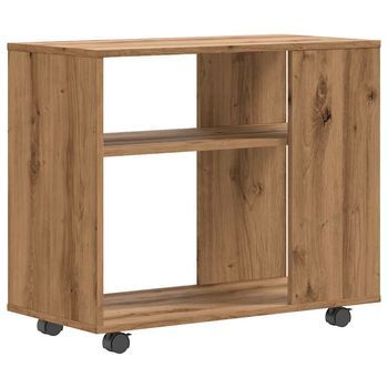 Mesa Auxiliar，mesa De Centro，mesita De Centro De Madera De Ingeniería Roble Artisan 70x35x55 Cm