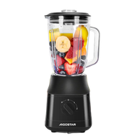 aigostar swift - batidora de vaso capacidad 15l 600w tritura hielo licuadora con 4 cuchillas con recubrimiento de titanio 2 velocidades  turbo y funcion autoclean libre de bpa swift