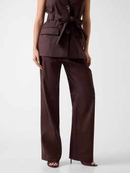 Pantalones De Carpintero De Mezcla De Lino