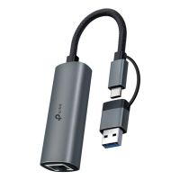 tarjeta de red tp-link ue310c usb type-atype-c gigabit ethernet 1000 mbits gris