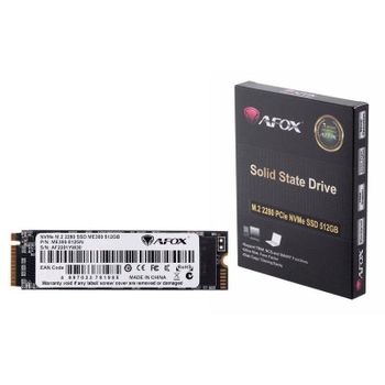 Disco Duro Afox ME300-512GN 512GB M.2 NVMe PCIe 2000MB/s Resistente
