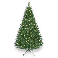 arbol navidad verde estructura de metal 150 cm 180 luces 430 ramas