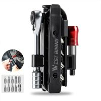 west biking herramienta de reparacion de bicicletas multifuncional portatil ligera llave de trinquete mtb palanca de