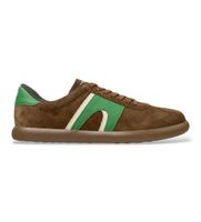 camper para hombre k100937-038 zapatillas de piel pelotas soller marron 44 plano ninguno casual
