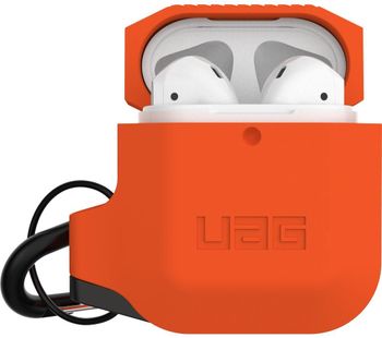 URBAN ARMOR AirPods Case Cover - Orange & Dark Grey, Orange
