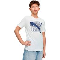 puma camiseta mgraphic cat tee b para nina