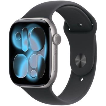 Apple Watch Series 11 GPS + Cellular 46mm Caja Aluminio Gris Espacial con Correa Deportiva Negra S/M