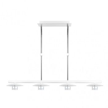 Lampara ciudad del cabo 4l 24w 4000k blanco/plata regx85x15 cm 1920 lm