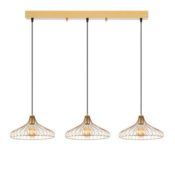 Lámpara De Techo Depay-11256 Oro Brillante Metal 142x36x120 Cm