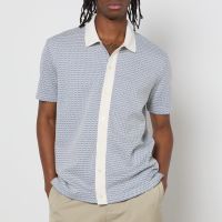 ps paul smith chevron cotton-knit polo shirt - s