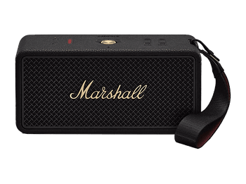 Altavoz inalámbrico - Marshall Middleton II, Bluetooth, 30 h Autonomía, Micrófono integrado, IP67, Black and Brass