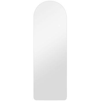 HOMCOM Espejo de Pared Arqueado con Luces 120x40 cm Sin Marco 3 Temperaturas de Color Brillo Ajustable Transparente   Aosom España