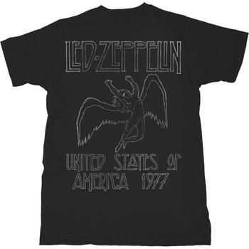 Led Zeppelin Camiseta manga larga USA 77 para mujer
