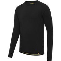 nukeproof mens merino long sleeve base layer black