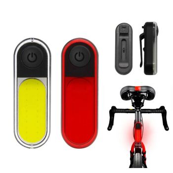 Luz trasera para bicicleta BIKIGHT con batería de 200mAh, 5 modos de luz, recargable mediante USB tipo C, resistente al