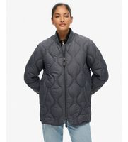 superdry para mujer w5011931a chaqueta short quilted liner gris xs casual poliester