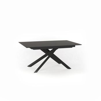 Xavier - Mesa Extensible (170/270 X 90 Cm) En Hpl Sobre Mdf Gris Oscuro