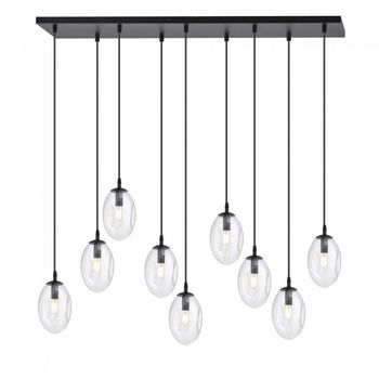 Lámpara colgante celeste transparente (9 luces)