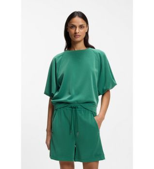 BOSS para mujer. 50556383 Sudadera Etami verde (XS), Casual, Modal