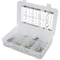 250pcs flat and lock washers