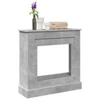 vidaxl borde de chimenea madera ingenieria gris hormigon 90x30x90 cm