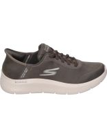 zapatillas para hombre skechers slip-ins go wolk flex 216326-brn marron 43